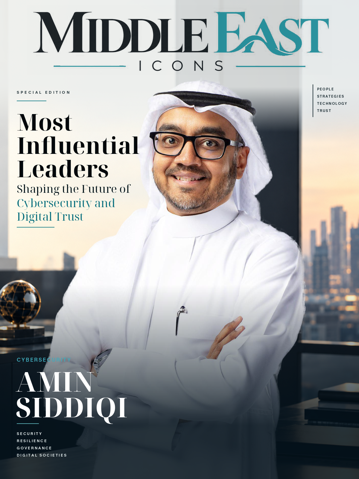 Middle East Icons cover featuring Amin Siddiqi