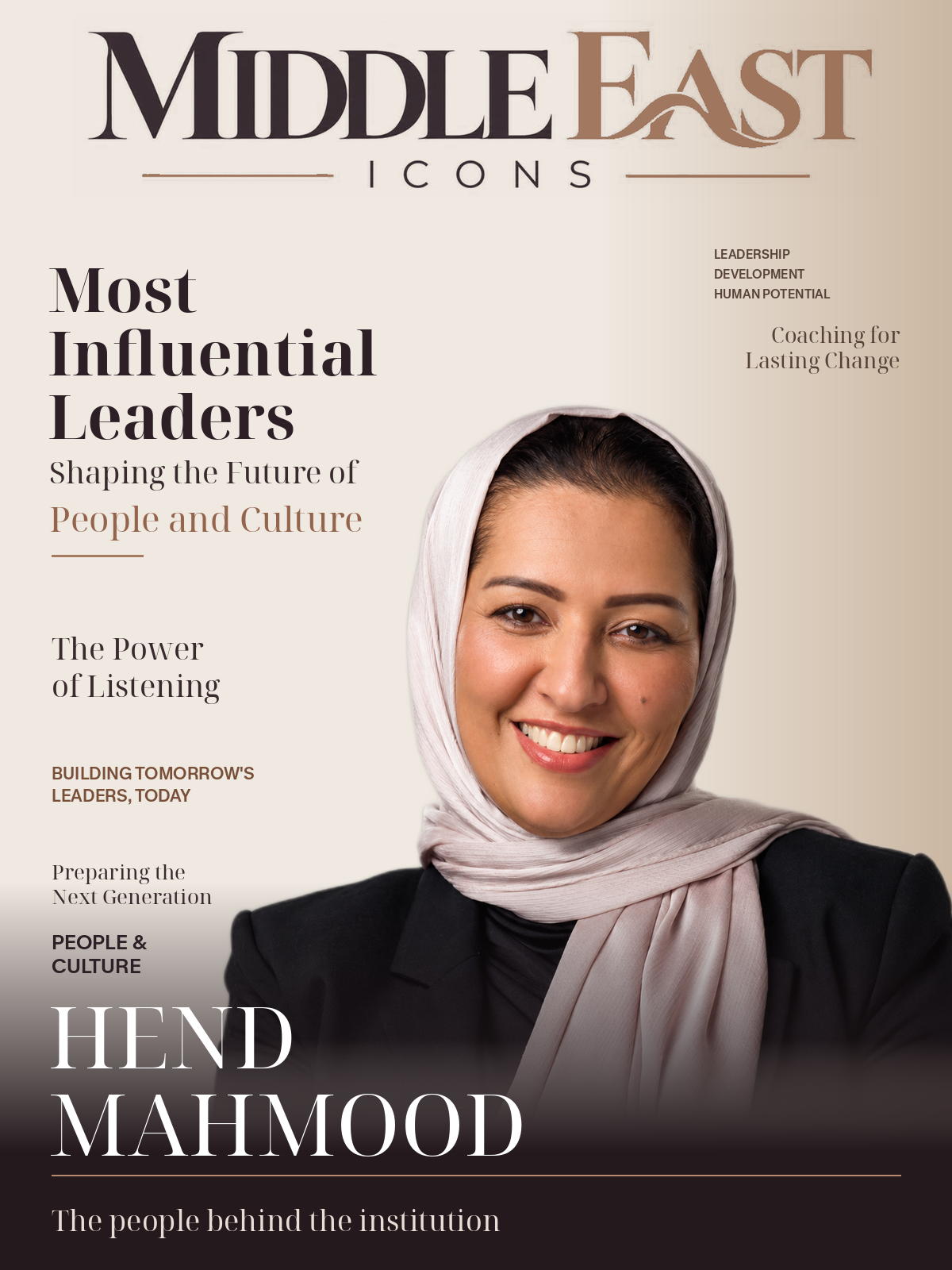 Middle East Icons cover featuring Hend Mahmood