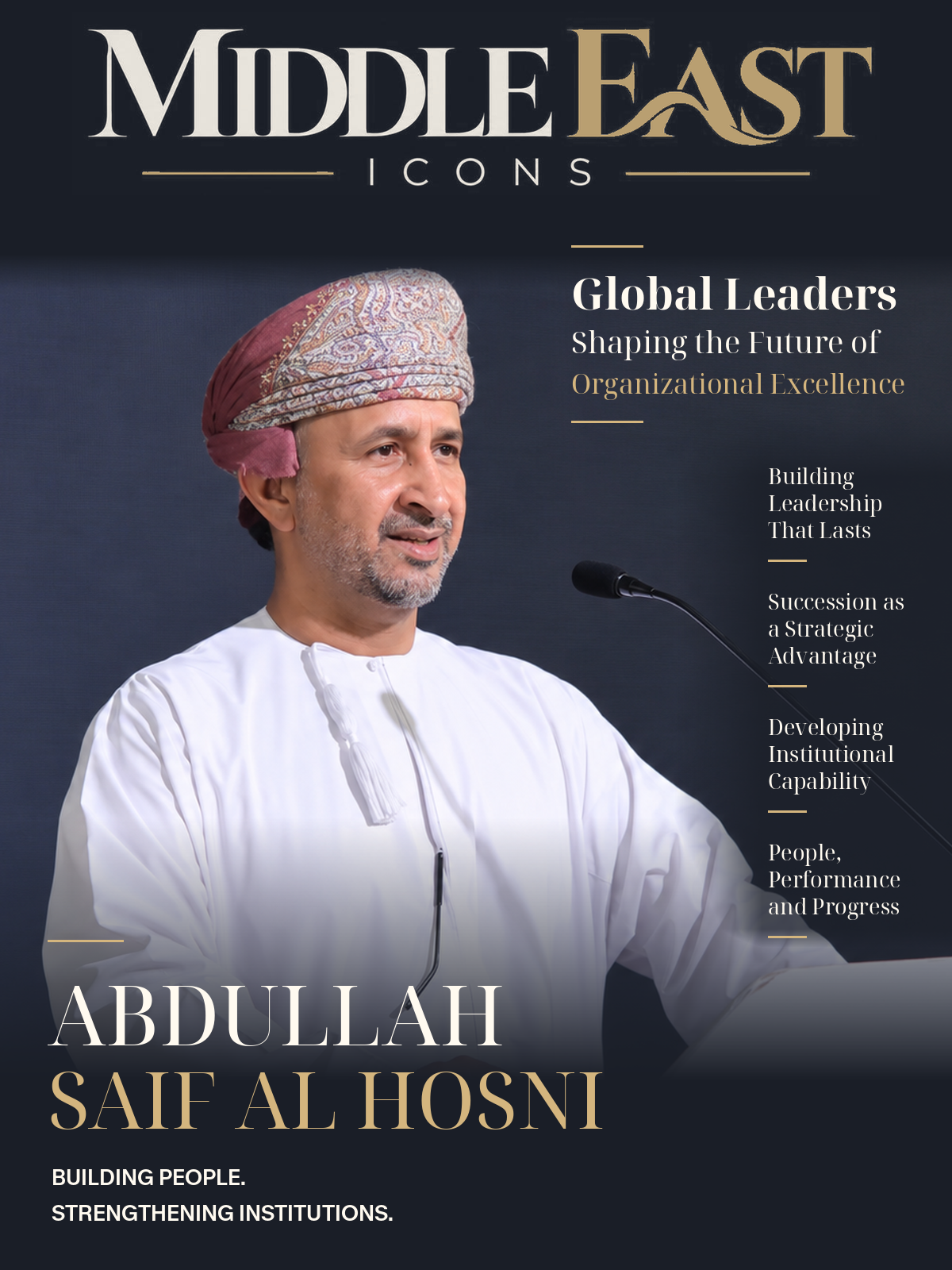 Middle East Icons cover featuring Abdullah Saif Al Hosni