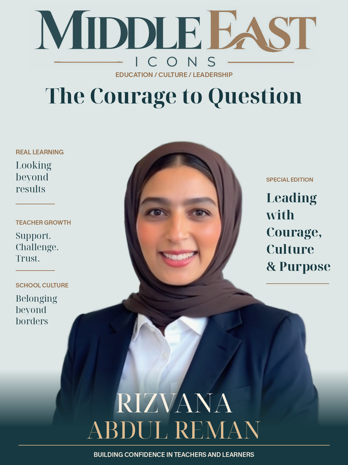 Middle East Icons cover featuring Rizvana Abdul Reman