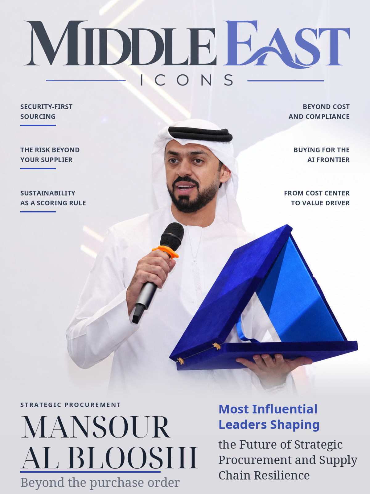 Middle East Icons cover featuring Mansour Al Blooshi