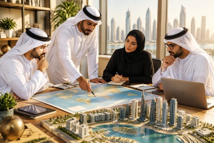 How Gulf Entrepreneurs Are Rethinking Global Expansion (generated image)