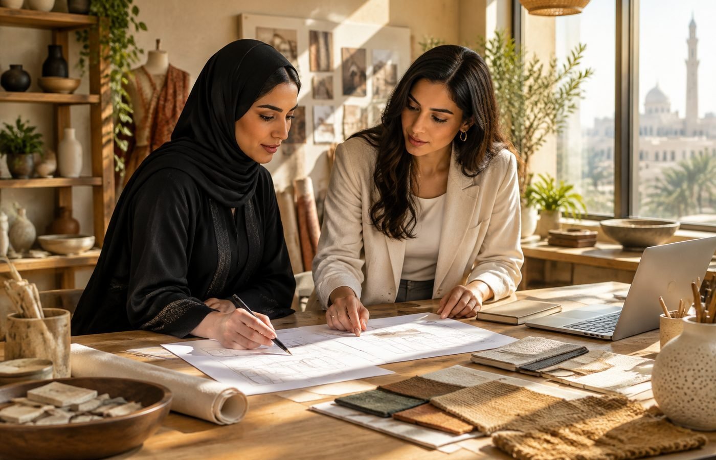 The New Era of Women-Led Enterprises in the Middle East (generated image)
