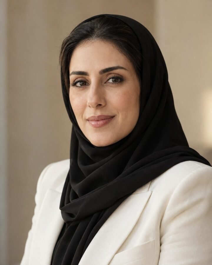 Generated portrait of fictional demo profile Layla Al-Mansoori
